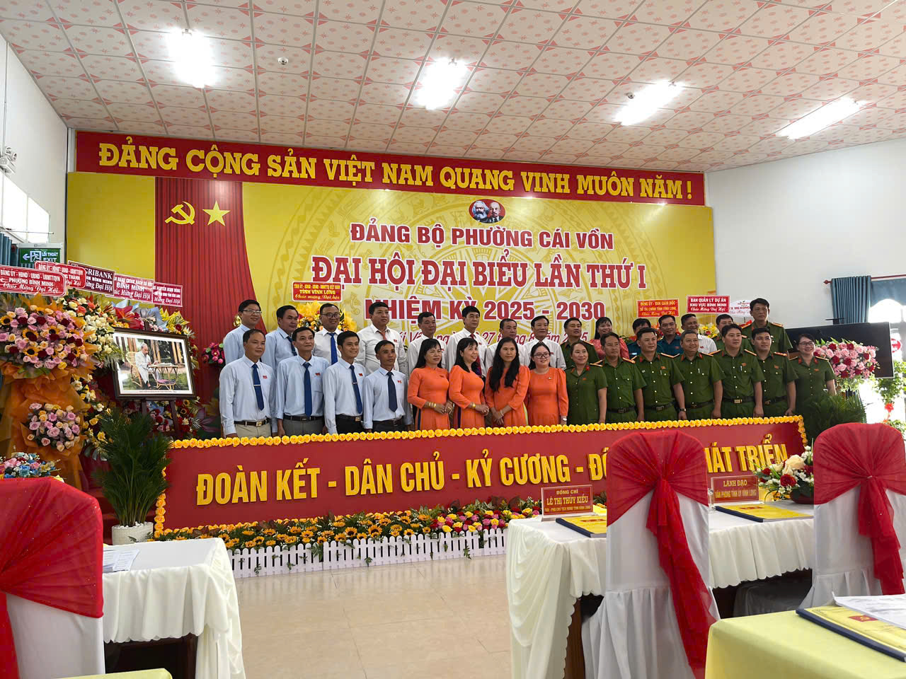 Đại hội Đảng bộ phường Cái Vồn NK 2025-2030